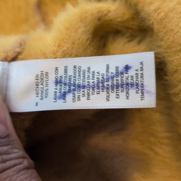 Joe Fresh| NWT Earth Toned Multicolored Eyelash Knit Striped Nylon Sweater - Picture 10 of 11